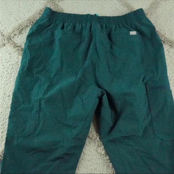 Figs Srub Pants Womens Petite Medium Green Slim Straight Fit Medical Wear - Picture 10 of 11